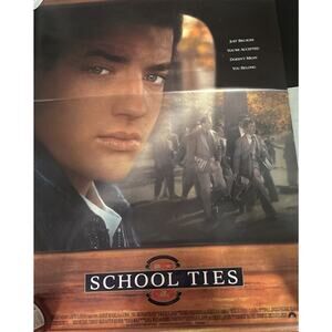 School Ties 1992 Original Movie Poster 27x40 Brendan Fraser Damon